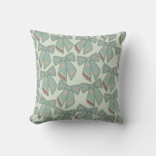 Sage Green Bows Cushion