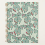 Sage Green Bows Planner<br><div class="desc">Sage Green Christmas Bows - Coquette Ribbons.</div>