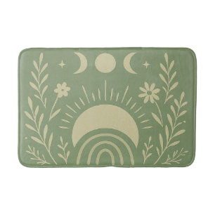 Sage Green Celestial Bath Mat