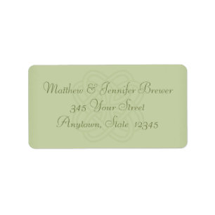 Sage Green Celtic Knot Envelope Address Labels