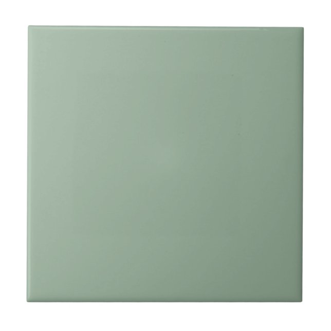 Sage Green Ceramic Tile (Front)