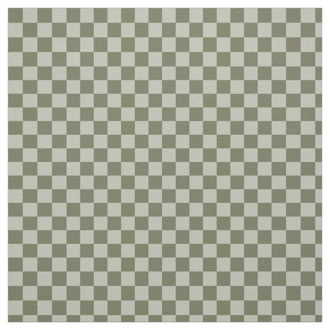 Sage Green Chequerboard Fabric (Swatch)