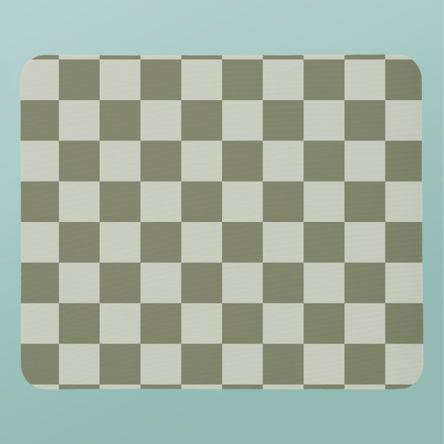 Sage Green Chequerboard Mouse Pad (Creator Uploaded)
