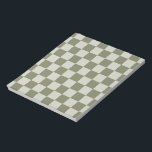 Sage Green Chequerboard Notepad<br><div class="desc">Sage Green Chequerboard</div>