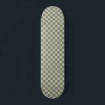 Sage Green Chequerboard Skateboard<br><div class="desc">Sage Green Chequerboard</div>