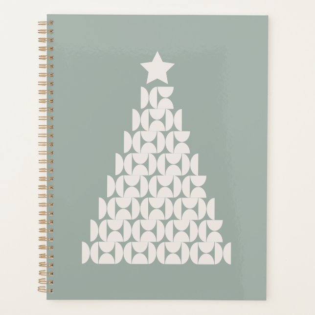 Sage Green Christmas Tree Planner (Front)