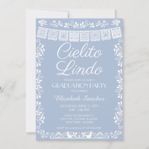 Sage Green Cielito Lindo Graduation Party Invitation