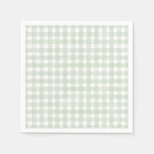 Sage Green Classic Gingham Napkin