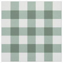Sage Green Classic Gingham Pima Cotton Fabric