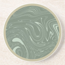Sage green coaster