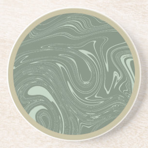 Sage green coaster