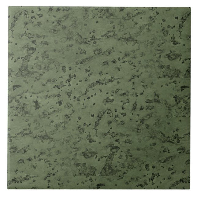 Sage Green Cork Look Wood Grain Tile (Front)