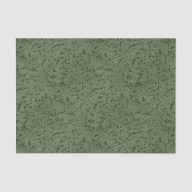 Sage Green Cork Look Wood Grain Tissue Paper (Front)