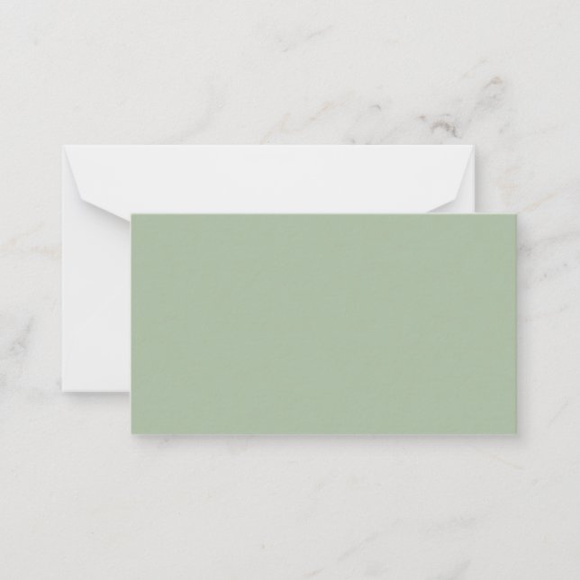 Sage Green Custom Branded Card (Front)