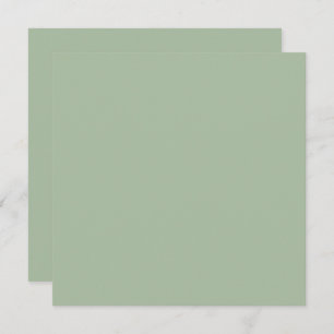 Sage Green Custom Branded Thank You Card