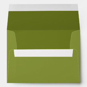 Sage Green Custom Wedding Invitation Envelope