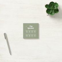Sage green Cute Water Drinking Tracker