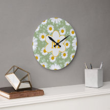 Sage Green Daisy Wildflower Monogram