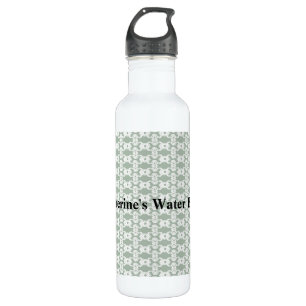Sage Green Damask 710 Ml Water Bottle