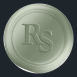 Sage Green Double Monogram Wedding Wax Seals<br><div class="desc">These elegant traditional style serif 2 Letter double Monogram Faux Wax Seal Stickers in the Sage Green colorway will make the perfect finishing touch to your save the dates, wedding invitations, or other special occasion stationery. Seal your envelopes or favour bags easily and beautifully with the look of real melted...</div>
