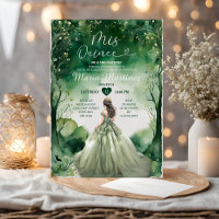 Sage Green Dress Emerald Forest Girl Mis Quince 