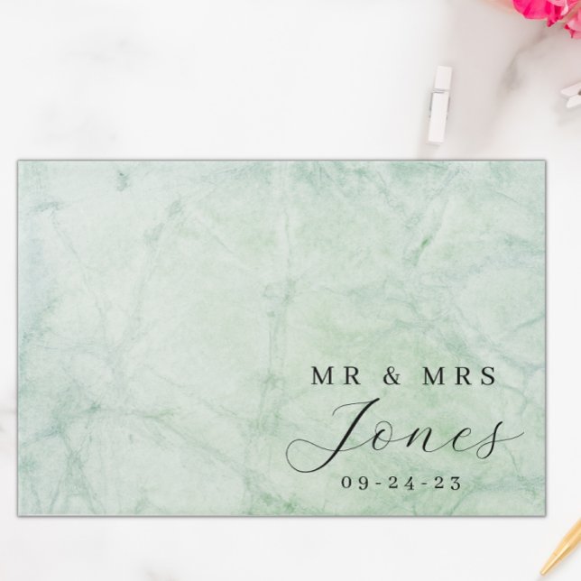Sage Green Elegant Wedding Guest Book (Creator Uploaded)