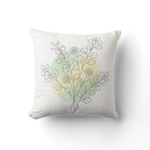 Sage Green Eucalyptus Botanical Line Art