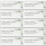 Sage Green Eucalyptus Wedding Guest Name Address<br><div class="desc">Elegant and modern spring / midsummer botanical wedding guest name address stickers features a bouquet of soft watercolor greenery  lush green leaves / botanical leaves / eucalyptus. Please find more matching designs and variations from my "blissweddingpaperie" store. And feel free to contact me for further customisation or matching items.</div>