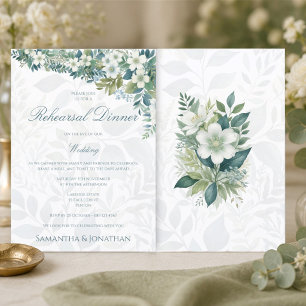 Sage Green Eucalyptus Wedding Rehearsal Dinner Invitation