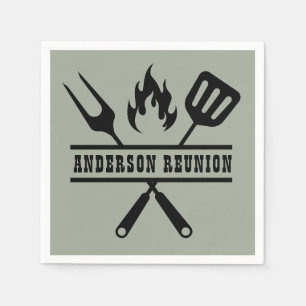 Sage Green Family Reunion  Napkin