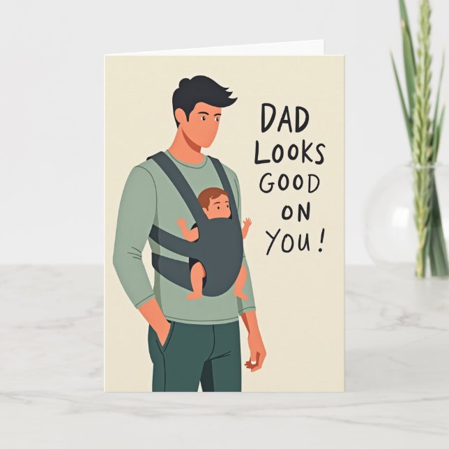 Sage Green Fatherhood Card (Front)