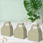 Sage Green Favour Box<br><div class="desc">Sage green is an earthy, muted shade of grayish-green, named for the silvery, dusty leaves of the sage plant. It is a calming, tranquil colour that evokes feelings of nature, wisdom, and balance. Sage green's versatility and soothing qualities make it popular in interior design, fashion, and branding for creating peaceful...</div>