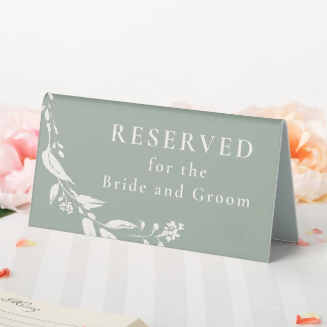 Sage Green Floral Monogram Custom Reserved For (In SItu (Wedding))