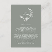 Sage Green Floral Monogram Wreath Wedding