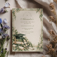 Sage Green Floral Nurse Retirement Party