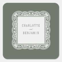 Sage Green Floral Vintage Lace Bridal Shower