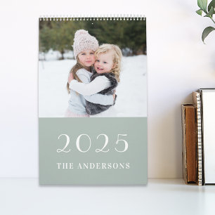 Sage Green Foliage 2025 Photo Calendar