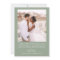 Sage Green Four Photo Collage Script Wedding