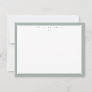 Sage Green Frame Note Card