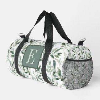 Sage Green French Country Olive Monogram Duffle Bag