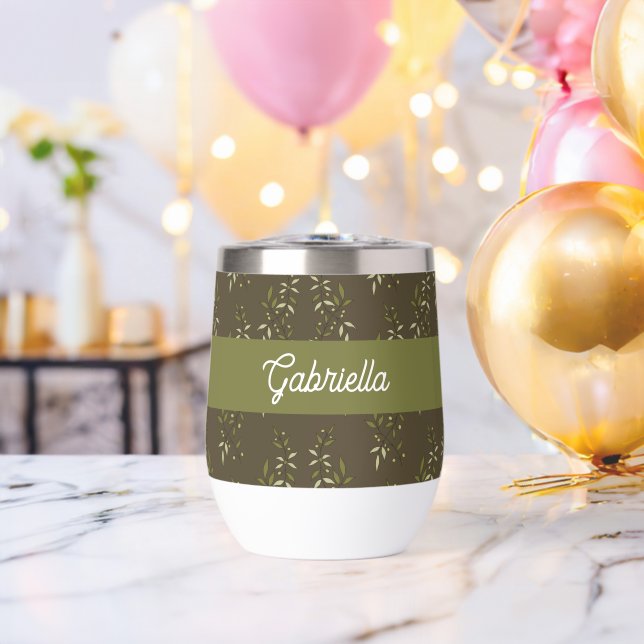 Sage green French country Olive pattern name (Bachelor Party (Rotated))