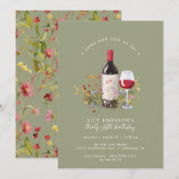 Sage Green Garden | Wine Tasting Adult Birthday