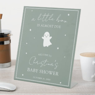 Sage Green Gender Neutral Baby Shower Welcome Sign