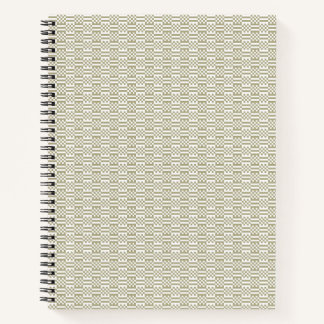 Sage Green Geometric Minimalist Pattern Notebook