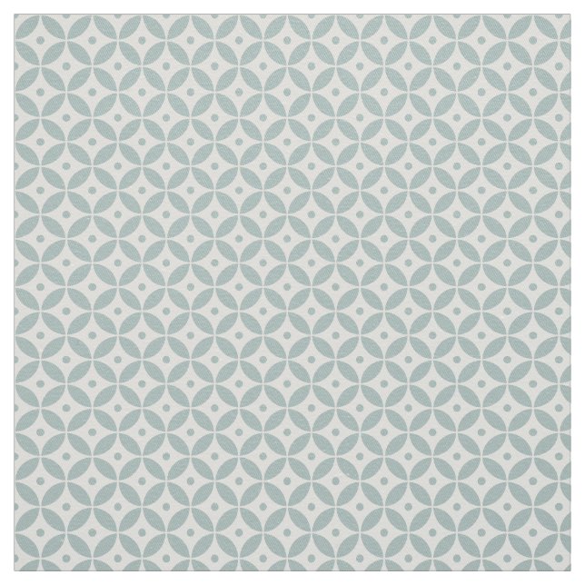 Sage Green Geometric Pattern Shippo Fabric (Swatch)