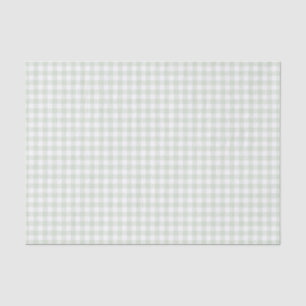 Sage Green Gingham Baby Shower Tissue Paper