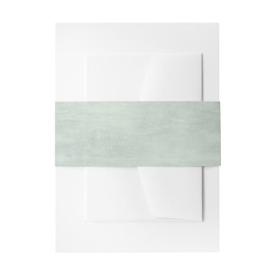 Sage Green Glimmer Damask Wedding Invitation Belly Band