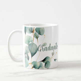 Sage Green Gold Graduation Coffee Mug