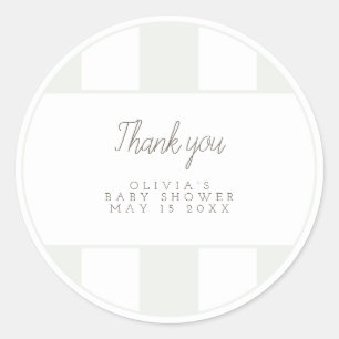 Sage green  golf cart favour sticker