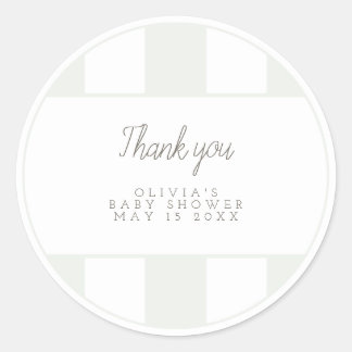 Sage green golf cart favour sticker